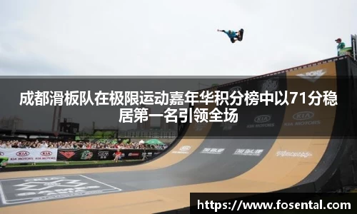 成都滑板队在极限运动嘉年华积分榜中以71分稳居第一名引领全场